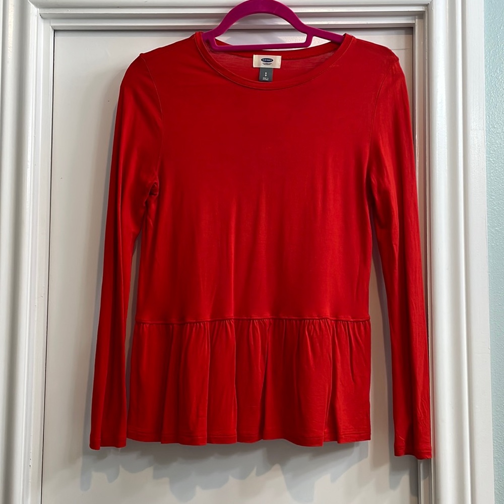 Old Navy Peplum Top S